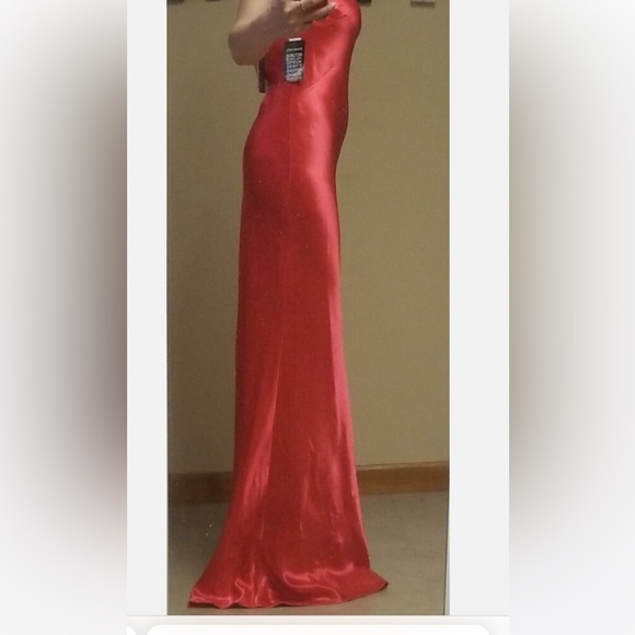 Jason Wu gown maxi dress  long dress size 6 NWT Red/Pink - Picture 5 of 9